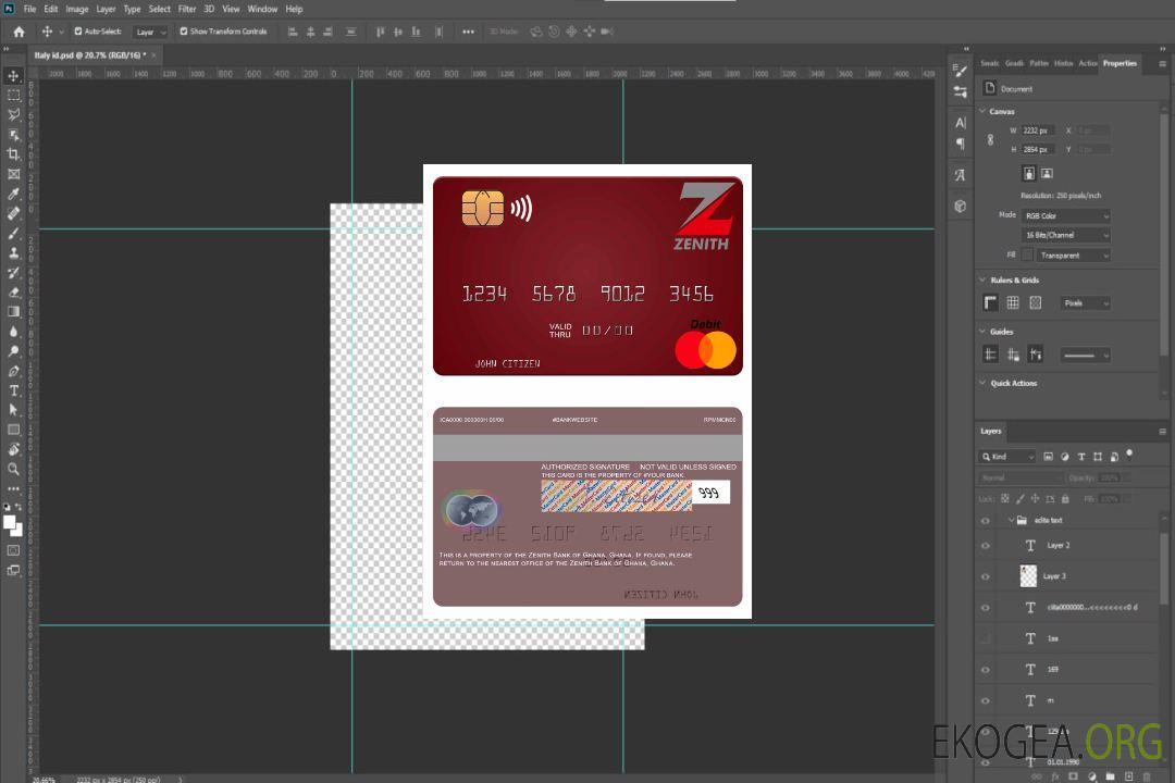 Mastercard de la Zenith Bank du Ghana du Ghana template Mastercard de la Zenith Bank du Ghana du Ghana template